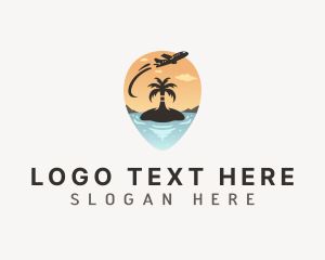 Airplane Tourism Travel Logo