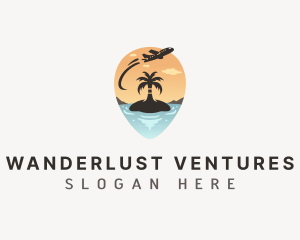 Airplane Tourism Travel logo design