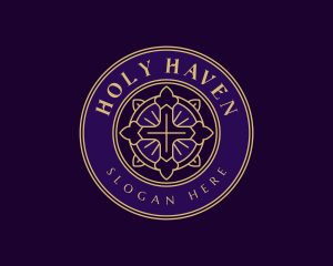 Holy Religious Cross logo design