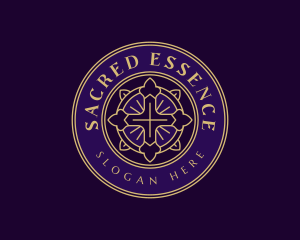 Holy Religious Cross logo design