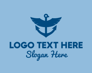 Cruise - Eagle Anchor Ship logo design