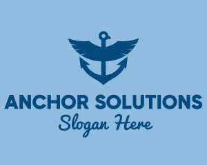 Eagle Anchor Ship logo design