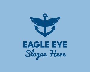 Eagle Anchor Ship logo design