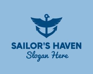 Eagle Anchor Ship logo design