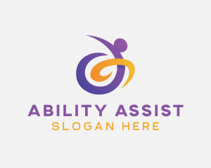 Disability - Disabled Paralympic Rehabilitation logo design