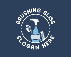 Brushing - Sanitation Tool Maintenance logo design