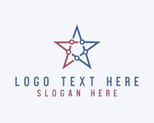 Patriot - American Tech Star logo design