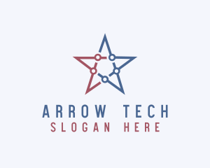 American Tech Star  logo design