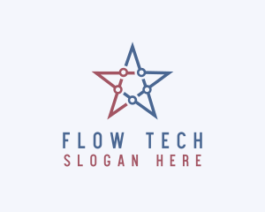 American Tech Star  logo design