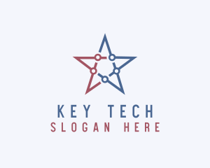 American Tech Star  logo design