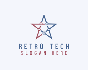 American Tech Star  logo design