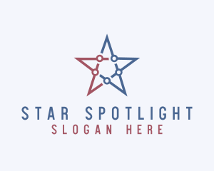 American Tech Star  logo design