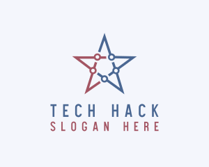 American Tech Star  logo design