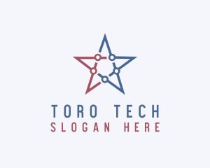 American Tech Star  logo design