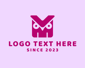 Animal Conservation - Generic Owl Letter VM logo design