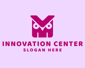 Center - Generic Owl Letter VM logo design