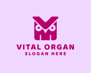 Generic Owl Letter VM logo design