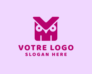 Generic Owl Letter VM logo design