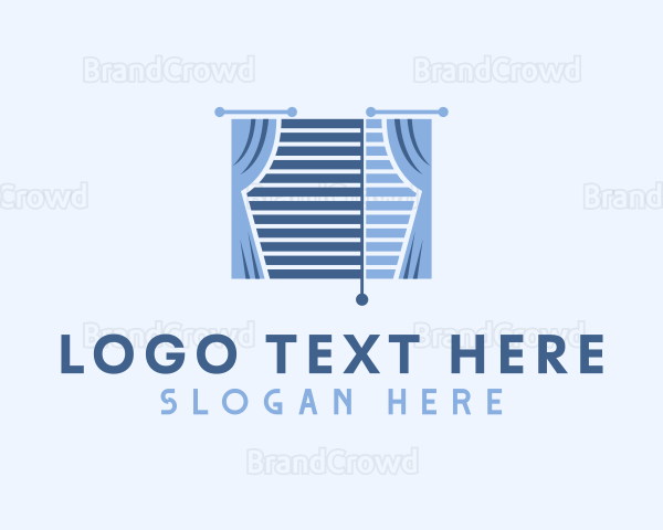 Window Curtain Blinds Logo