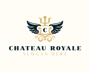 Wings Royal Monarchy logo design