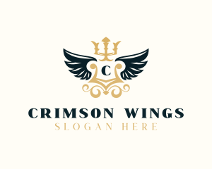 Wings Royal Monarchy logo design