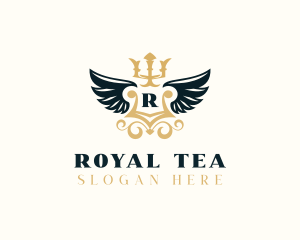 Wings Royal Monarchy logo design