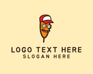 Mascot - Corn Dog Cap logo design