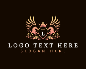 Luxury - Luxury Pegasus Crown logo design