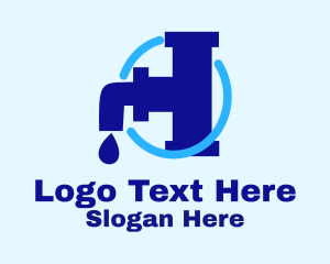 Faucet Droplet Pipe Logo