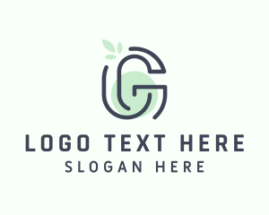 Interior - Wellness Leaf Letter G logo design