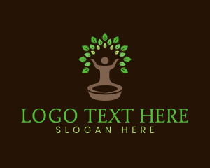 Vegetarian - Wellness Tree Spa logo design