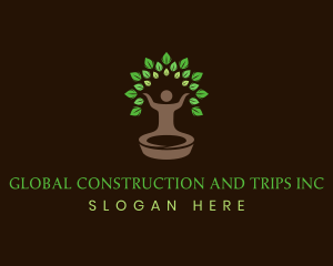 Vegan - Wellness Tree Spa logo design