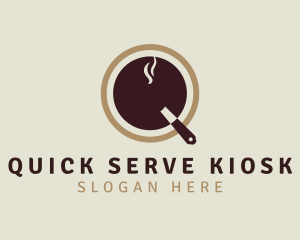 Coffee Letter Q Business logo design