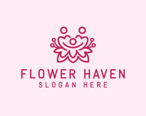 Feminine Flower People  logo design