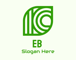 Organic - Linear Abstract Leaf logo design