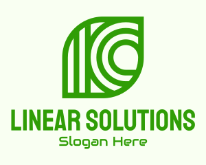 Linear - Linear Abstract Leaf logo design