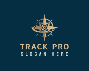 Tracker - Travel Compass Navigator logo design