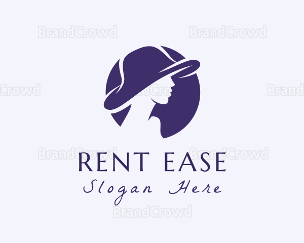Woman Hat Silhouette Logo