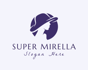 Classy - Woman Hat Silhouette logo design