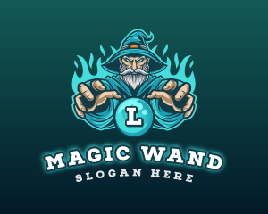 Wizard Gaming Warlock logo design