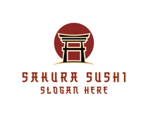 Japanese Temple Landmark logo design