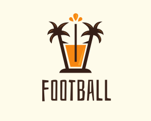 Cocktail - Tropical Palm Orange Juice logo design