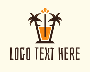 Tropical Palm Orange Juice Logo