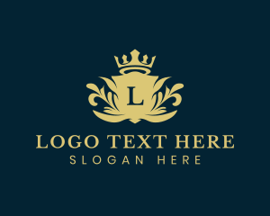 Kingdom - Elegant Shield Ornament Crest logo design