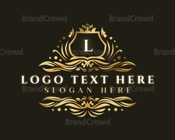 Luxury Ornamental Shield Logo