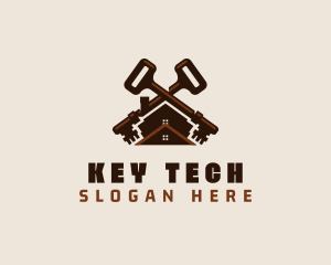 Locksmith Key Residence logo design