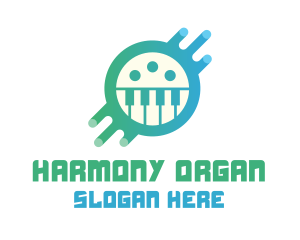 Organ - Digital Piano Media logo design