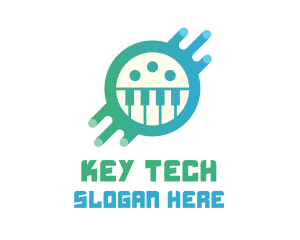 Keyboard - Digital Piano Media logo design