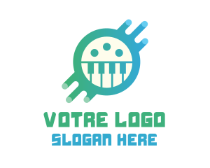 Digital Piano Media logo design