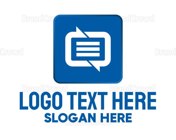 SMS Messaging Communications App Logo